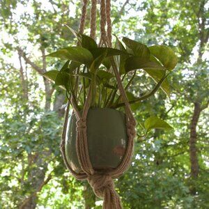 Handmade macrame plant hanger! (Made to order)